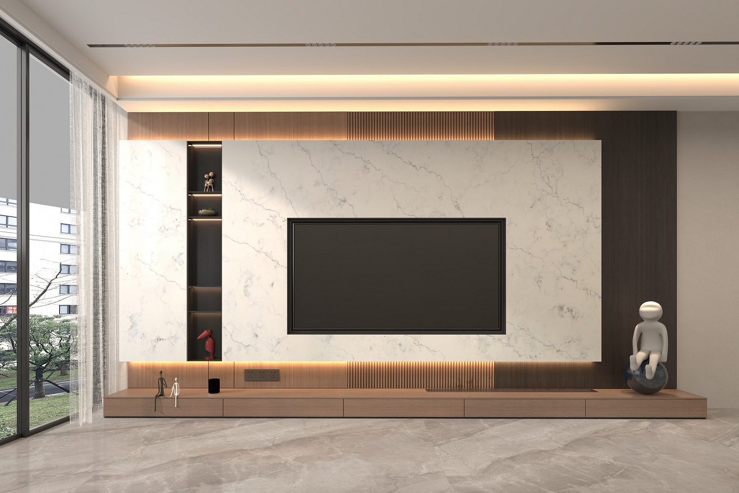 WSP Stone 9045 Этюд Кварцевый агломерат
