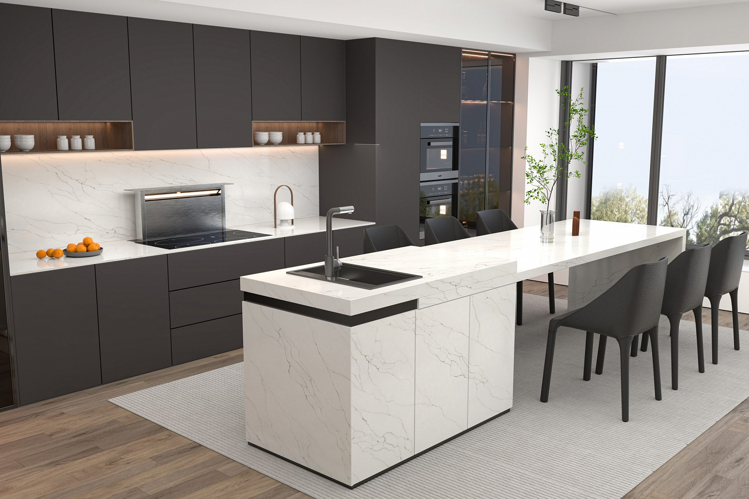 WSP Stone 9046 Кристалл Кварцевый агломерат