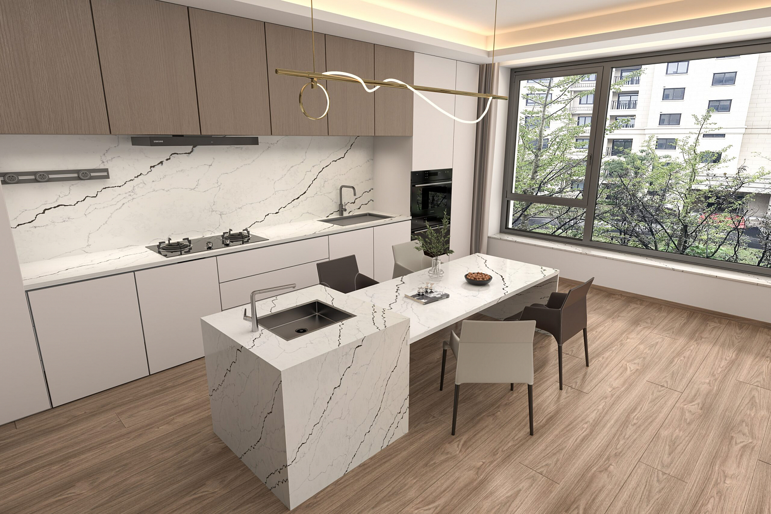 WSP Stone 9042 Река Кварцевый агломерат